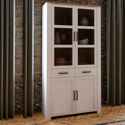 Abidan 4 Door 2 Drawer Display Stand