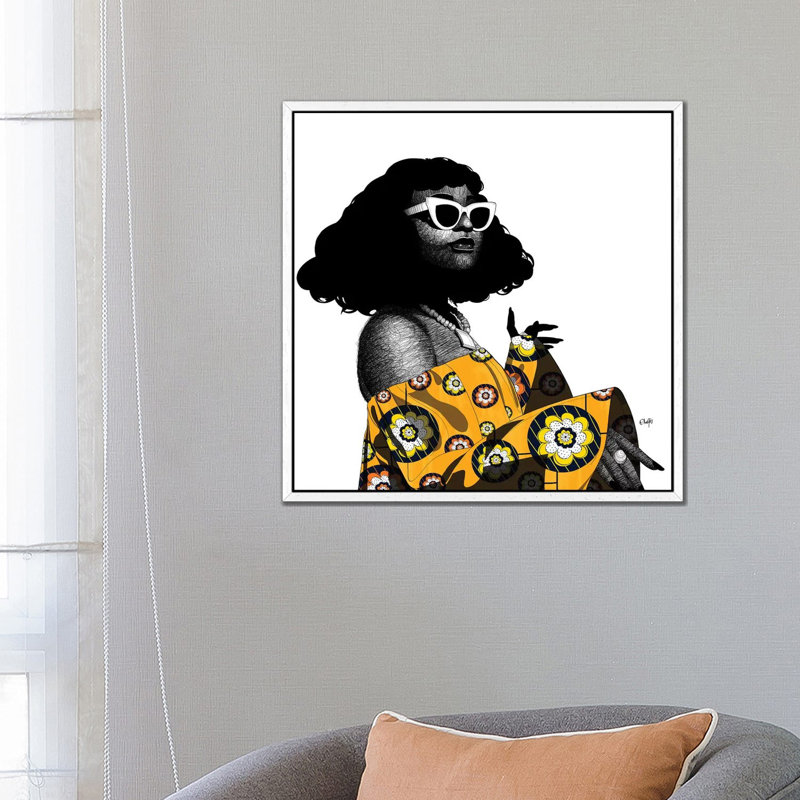 Something Just Like This by Ohab TBJ - Print on Canvas, 93.98cm H x 93.98cm W x 3.81cm D, White Floater Framed