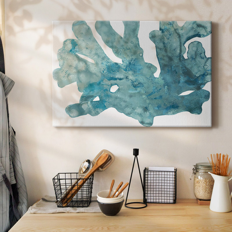 Toile tendue Blue Macro Coral IV-Gallery, H 12 po x l 18 po