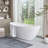 71" x 33" Freestanding Soaking Acrylic Bathtub-73719597