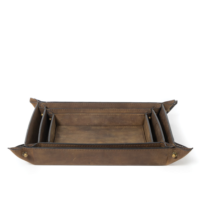 Derby Decorative Tray, Brown