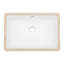 Lavabo de salle de bain rectangulaire en céramique avec trou de trop-plein 18 po x 12 po
