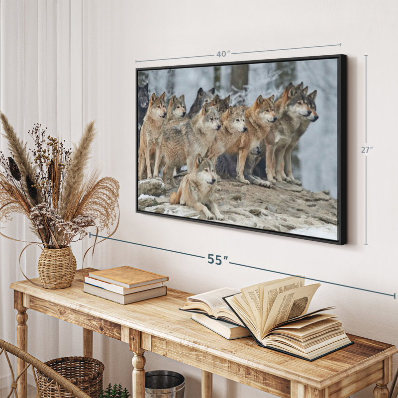 " Wild Wolf Pack ", 40" H x 27" W