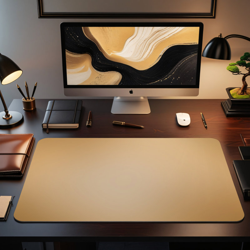 Polyester Desk Pad, 14.4x12.1