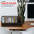 DVD Storage Box, Movie Shelf Organizer For Blu-Ray, Video Game Cases, Cds, VHS Tape Display Stand, Faux Leather, Gray/Espresso-175114560