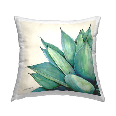 Lush Succulent Plant Greenery Printed Throw Pillow Design By Stephanie Workman Marrott