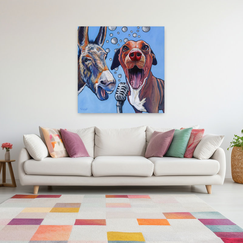 Harmony, art urbain contemporain pour chien, H 48 po x l 48 po