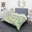 Ensemble de housse de couette à mid-century brillante eucalyptus floral iii-40702292