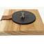 Porte-serviette en bois noir