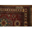 Tapis artisanal Super Kazak 4 x 5 avec des couleurs rouge foncé