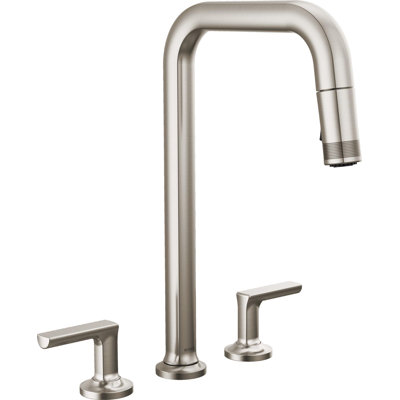Kintsu® Widespread Pull-Down Faucet With Square Spout