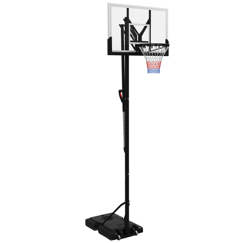 Dakota Fields Braydee Adjustable Height 110cm W Steel Portable Full-Size Basketball Hoop