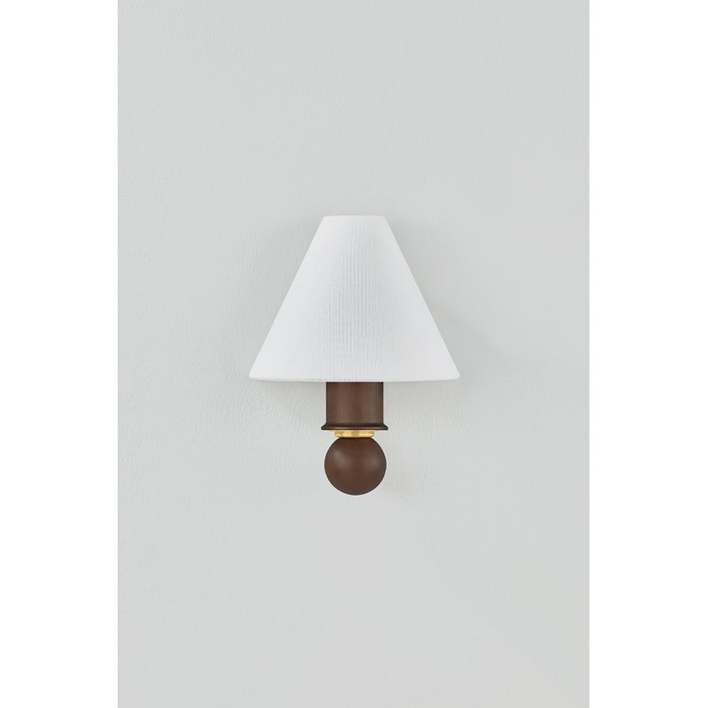 Candice 8" 1-Light Wood Empire Wall Sconce