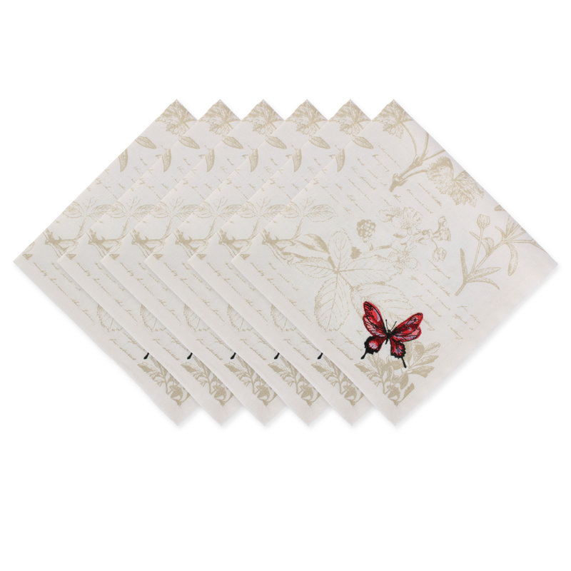 Carice Cotton Floral Square Napkin