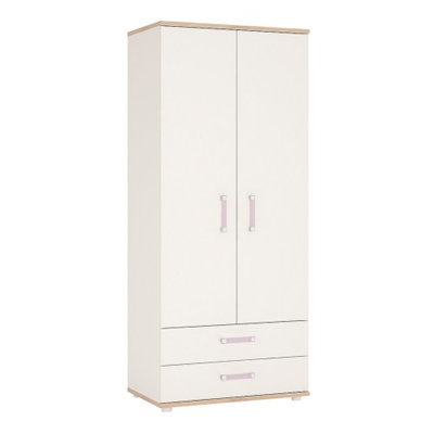 Lica 2 Door Solid Wood Wardrobe