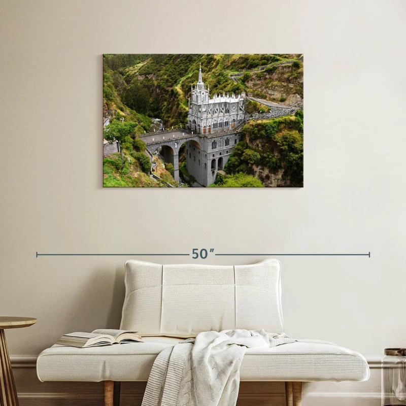 Église basilique Adella Las Lajas, H 24 po x l 36 po