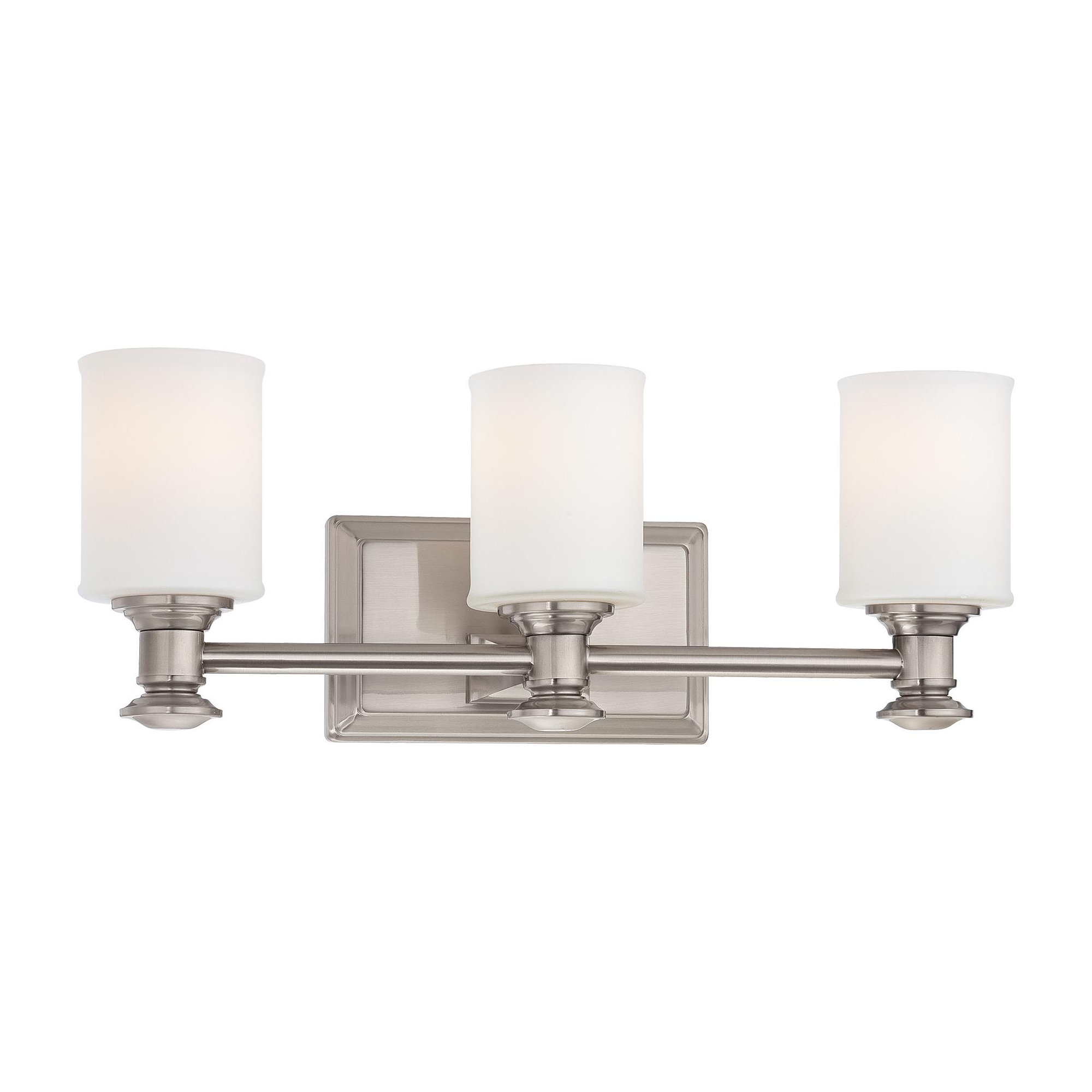Everlee 3 Light Dimmable Vanity Light, Brushed Nickel