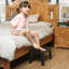 Tabouret d'appoint en bois massif Kamillia-1842884664