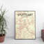 Stuttgart City Map - No Frame Print-1206372106