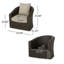 Chaise de patio pivotante avec coussins Dierdre-24074939