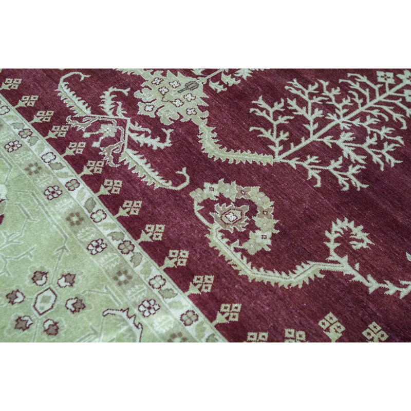 Tapis rouge et or de haute qualité noué à la main Sultanabad