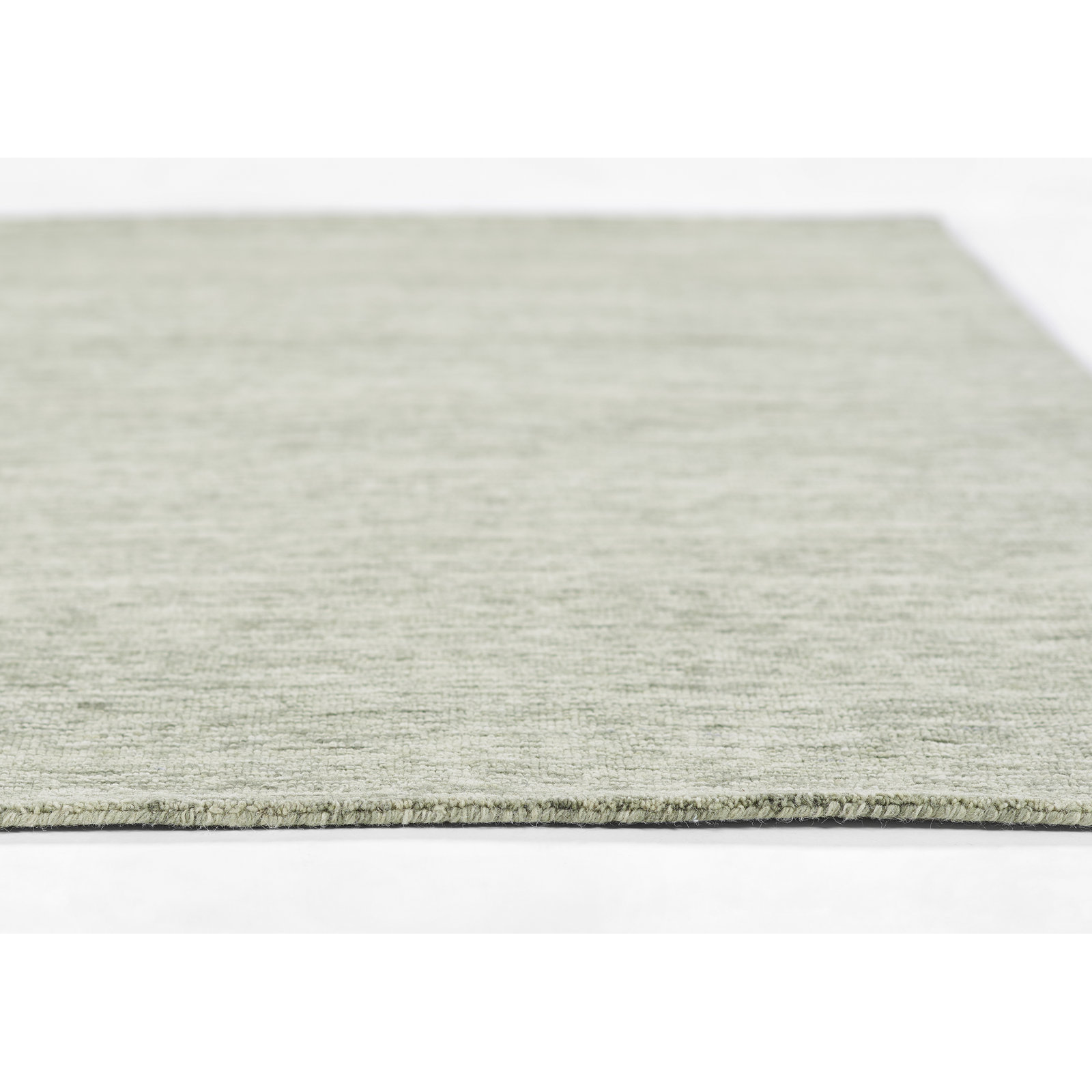Isiah Sage Beige Hand-Tufted Wool Rug, Rectangle 9' x 12'