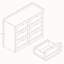 Tasneem 6 Drawer Chest of Drawers Bedroom Storage Unit Clothes Storage Cabinet Bedroom Living Room Hallway Furniture-1149504250