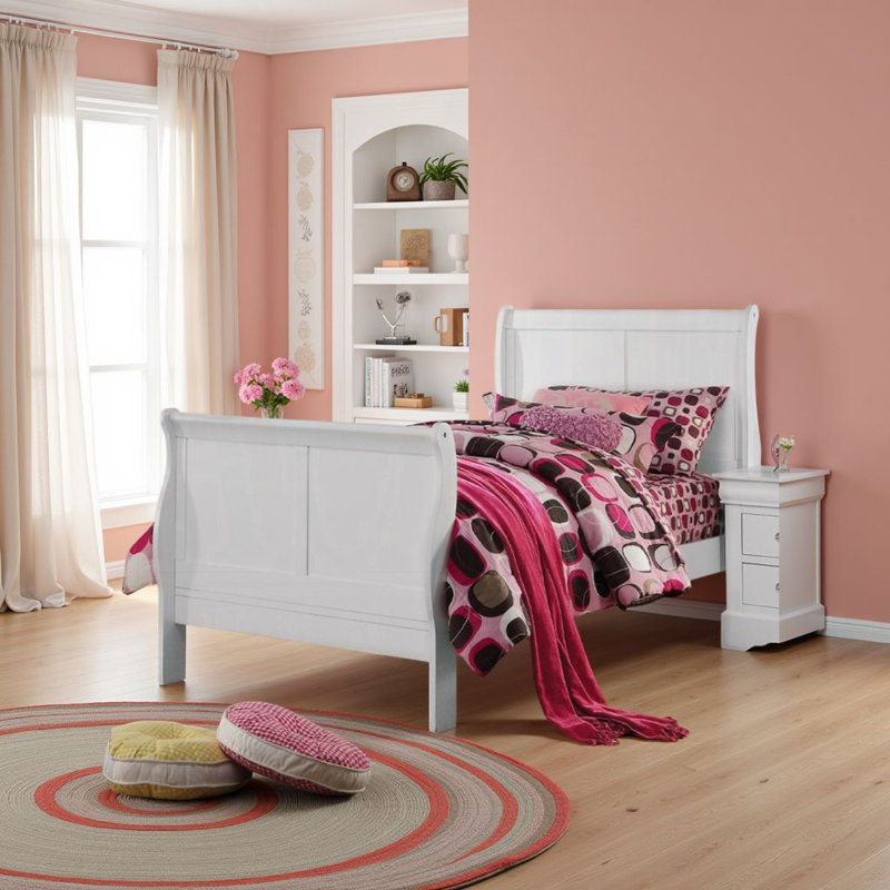 Lit-bateau Avondale, Beige, Simple