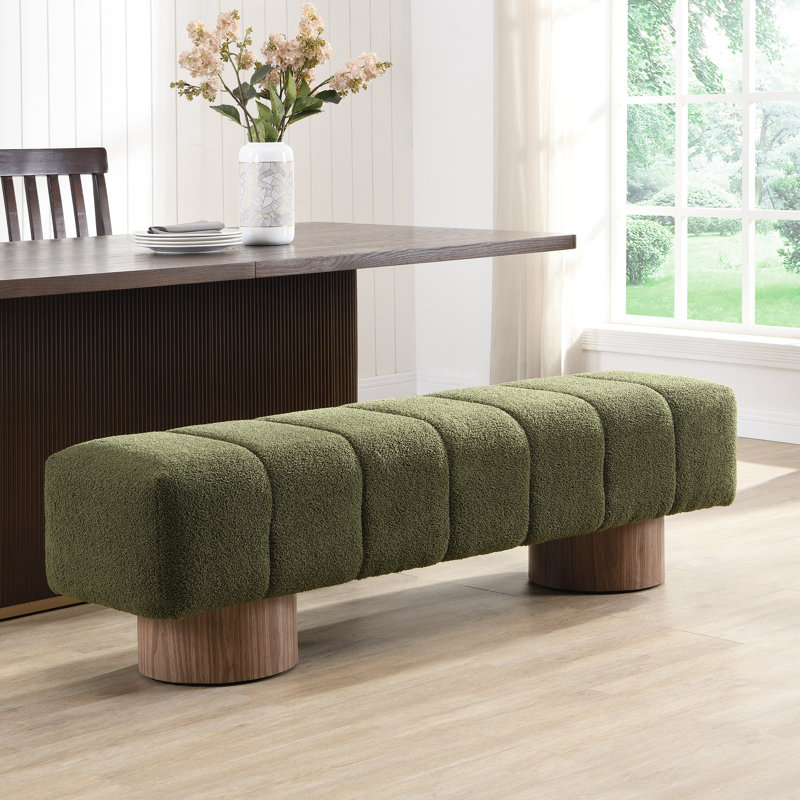 Banc de salle à manger rembourré Reign, Boucle verte