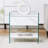 Bedside table with drawers.The board surface is MDF with white grain sticker,and both sides are tempered glass.The design is simple and elegant, with excellent storage functions.W1512P285061