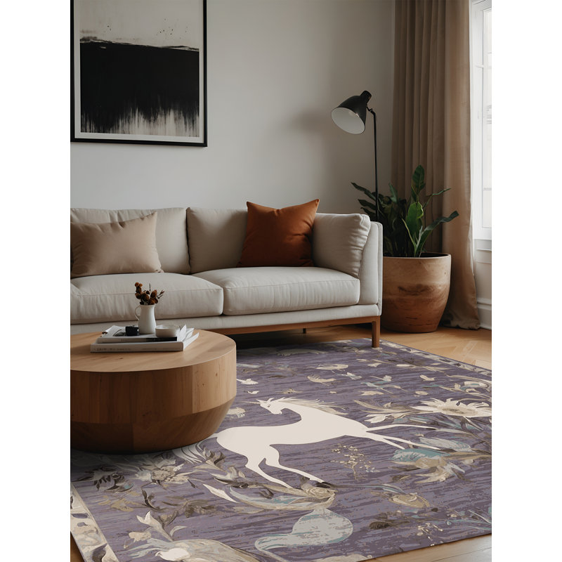 Tapis gris lavable à la machine