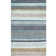 Tapis bleu sarcelle / gris / beige touffeté à la main Leffel