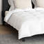 Winter Duvet Set 3 Pcs White Microfiber, Cotton-1856350190