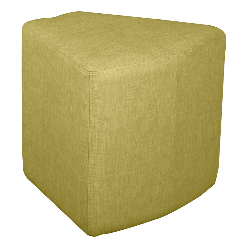 Tabouret de coin en forme de coin en savoir plus, H 20 po x l 20,5 po x P 20,5 po, Vert hachuré, Oui