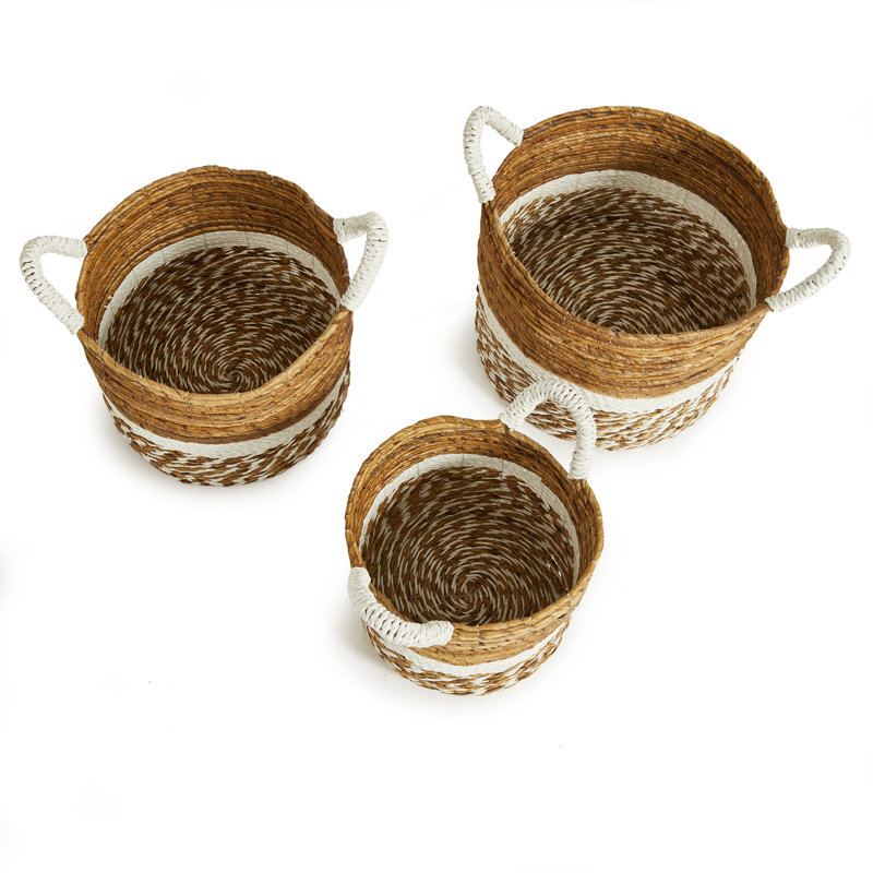 Key Largo Handmade Seagrass Decorative Basket Set