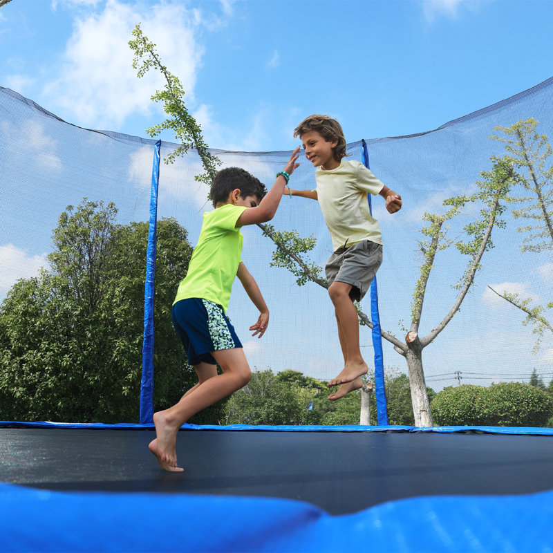 Coussin de protection pour trampoline Aoodor, Bleu, H 0,6 po x l 96 po x P 96 po