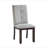 Dark Cherry Finish 5pc Dining Set Table and 4 Side Chair Chenille Upholstery Functional Drawers Table Wooden Funiture Dining Kitchen Set