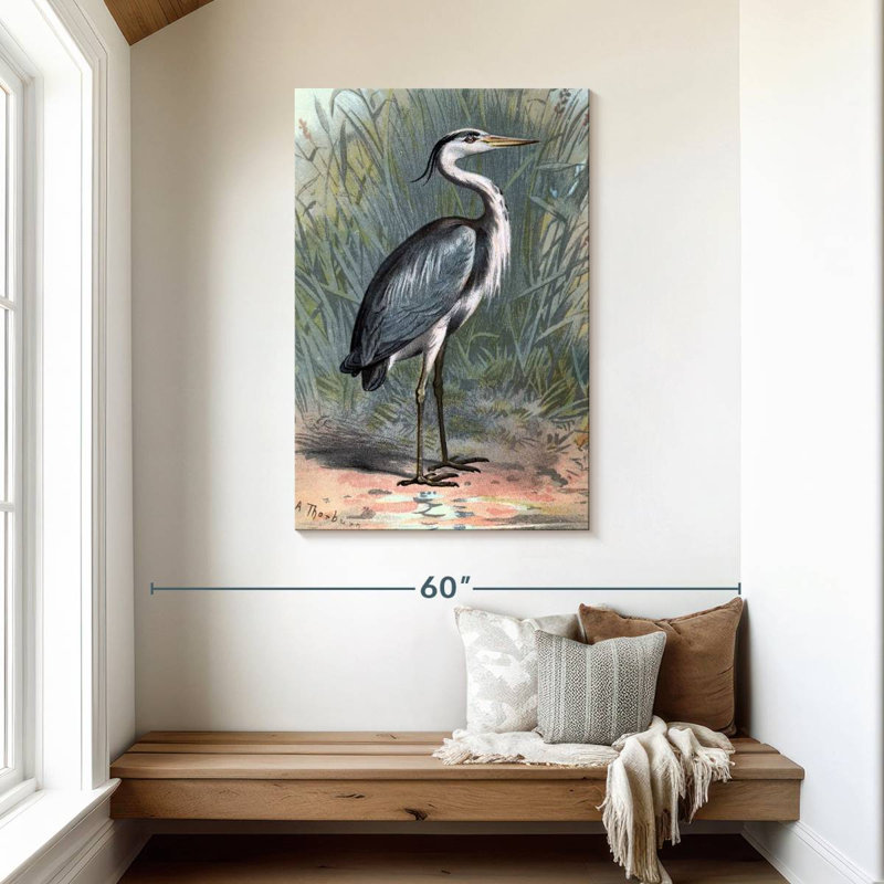Brampt Heron, 45" H x 30" W