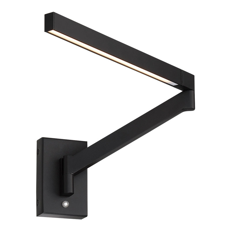 Joziah 1 - Light LED Swing Arm, Black