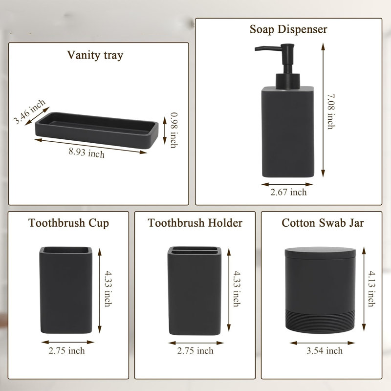 Bathroom Accessory Set
