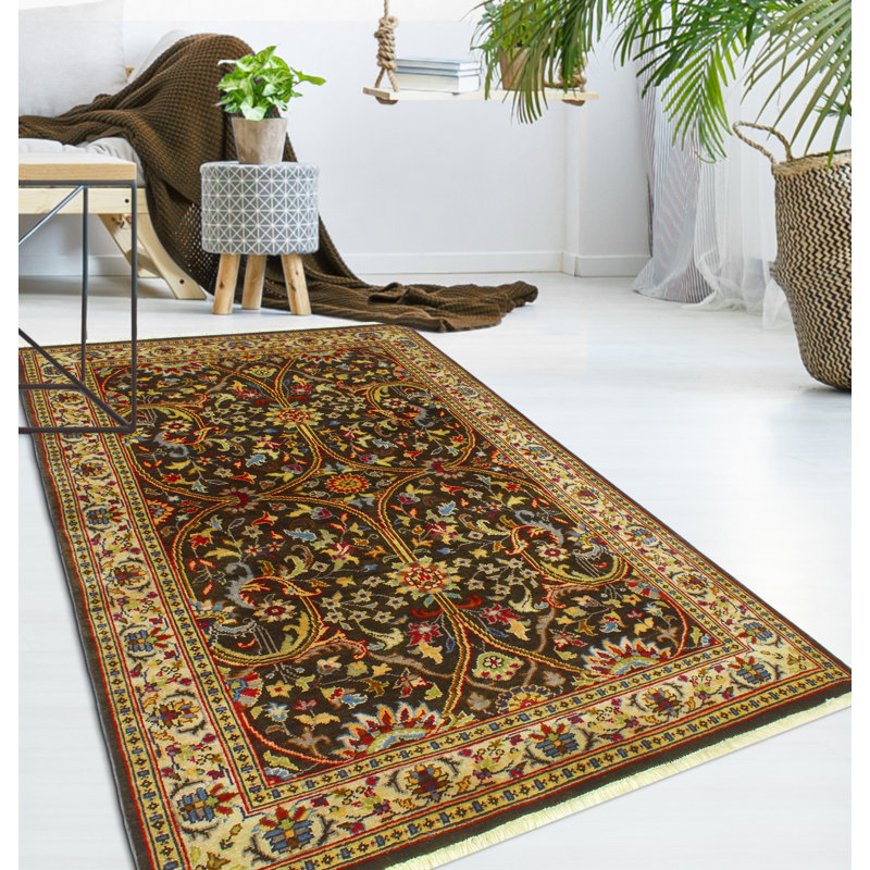 Fine Chobi Adny Drk. Tapis brun
