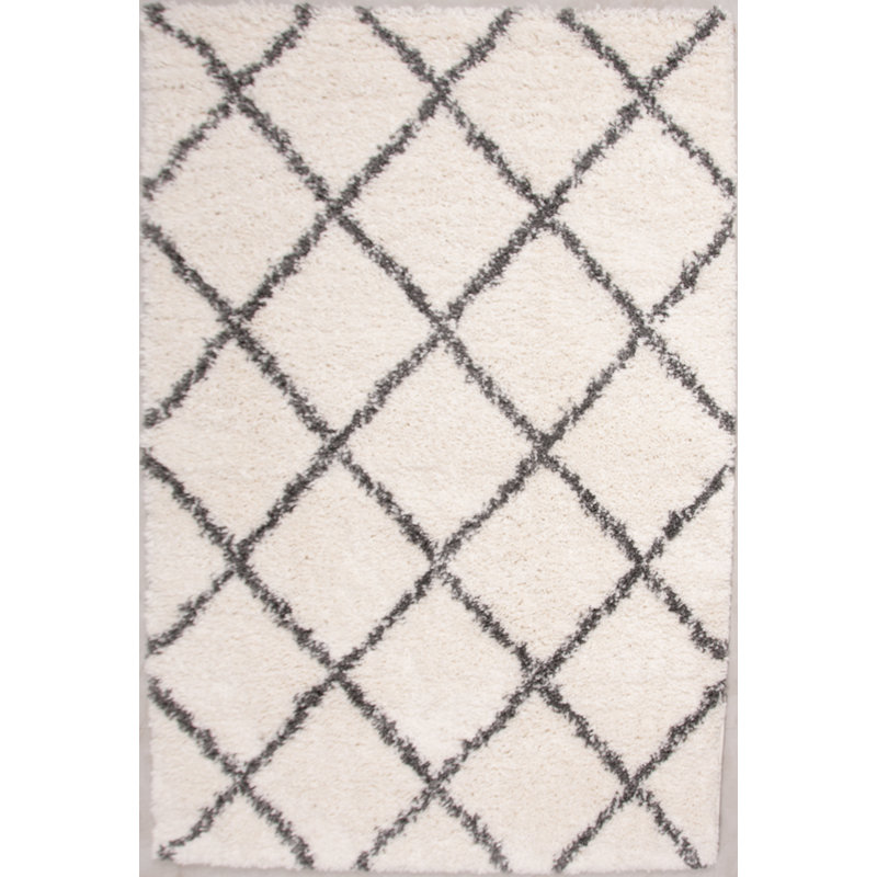 Cedarburg Geometric Shag Area Rug, Rectangle 200 x 290cm