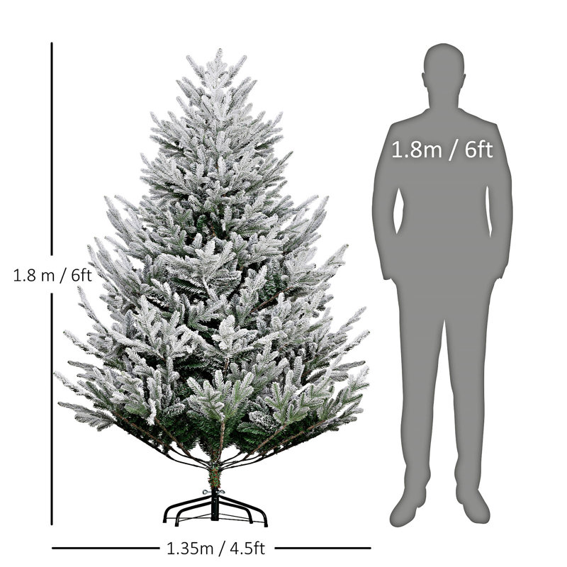 Pied de sapin de Noël artificiel, 5'11"