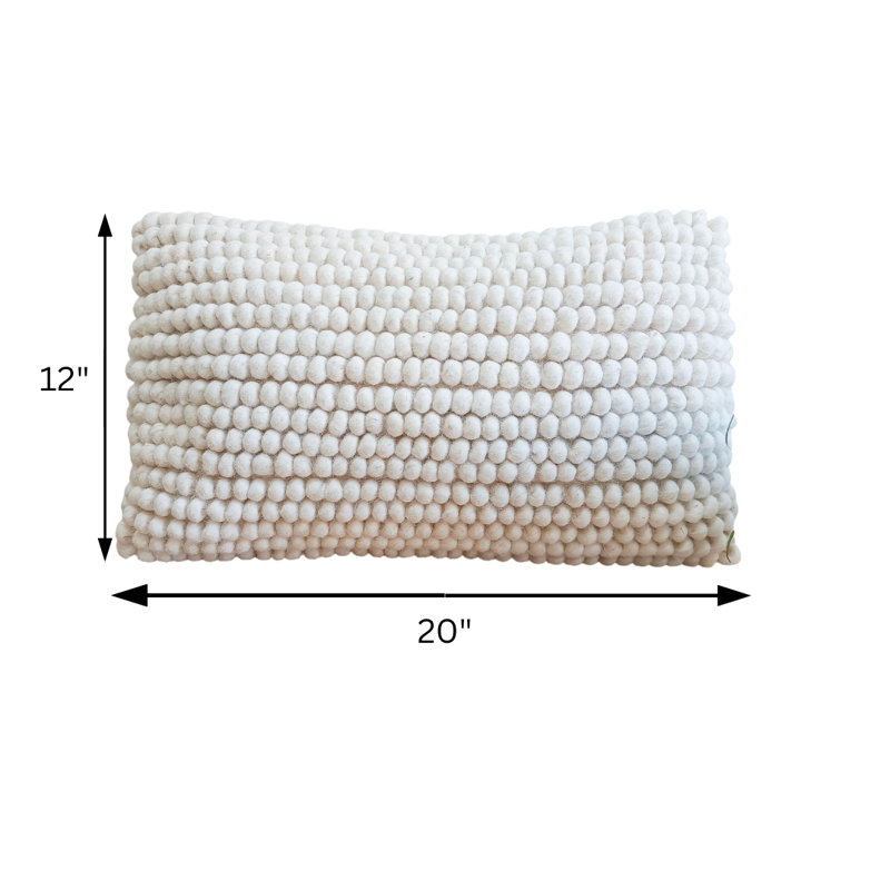 Modern Boho Handmade Accent Pillow Cover 12X20"