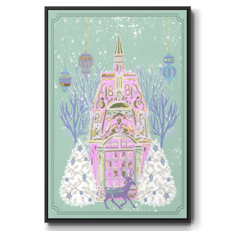 Les vacances d'hiver I, Cadre noir, H 25 po x l 17 po x P 1,5 po