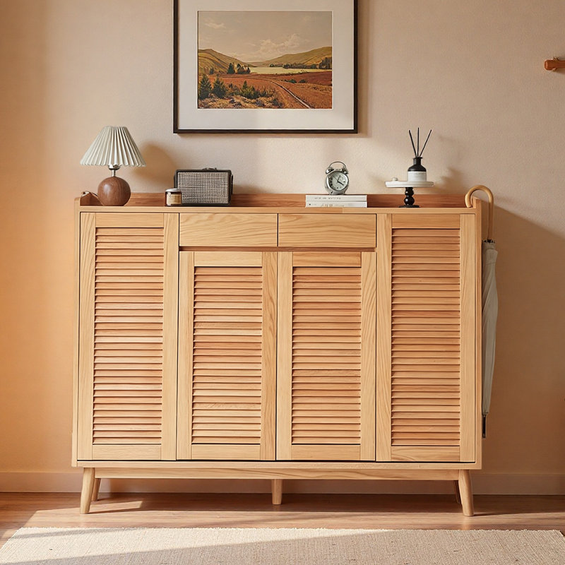Armoire à chaussures pratique avec rangement populaire, Burlywood