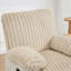 Causeuse inclinable manuelle, canapé inclinable en velours côtelé avec porte-gobelets cachés, canapé inclinable pour le cinéma maison de salon, beige
