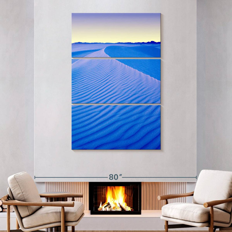White Sands Blue Desert, H 74 po x l 48 po