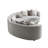 Ivria Gray Boucle Sectional Sofa W/9 Pillows