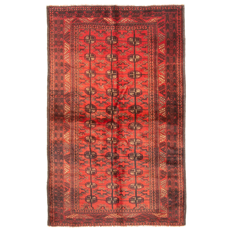 Rizbaft Red Rug 3'8" x 5'11"